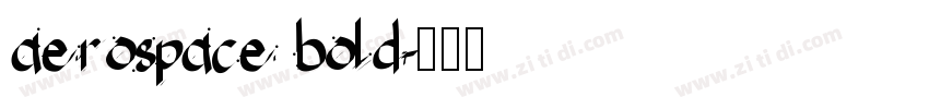 aerospace bold字体转换
